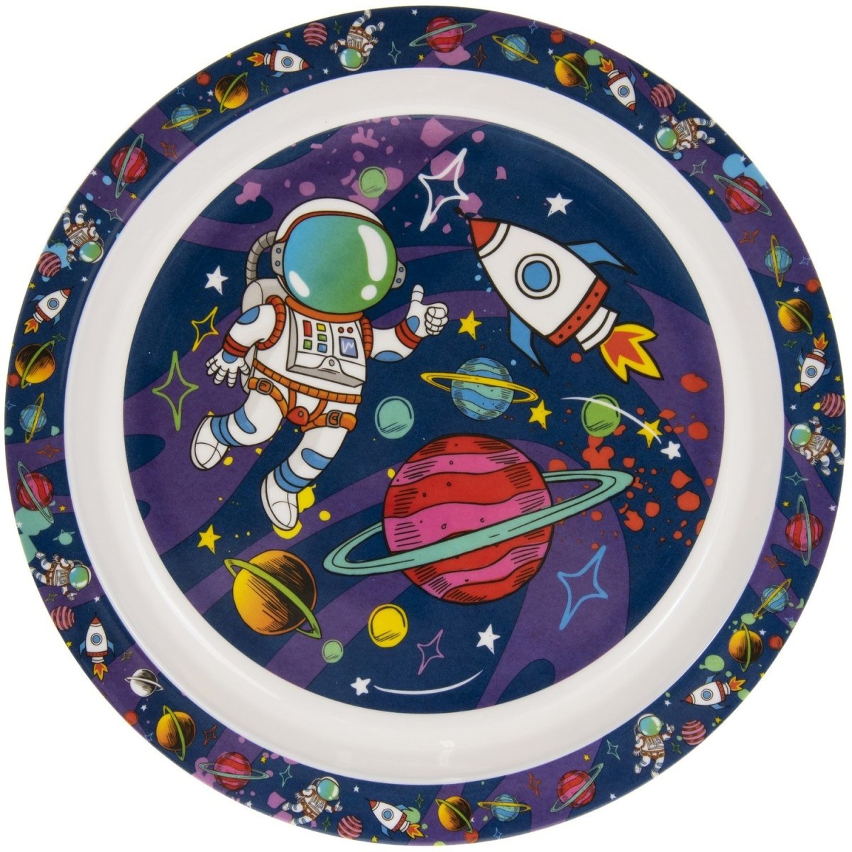 Melamine Spaceman Design Plate - Bonnypack