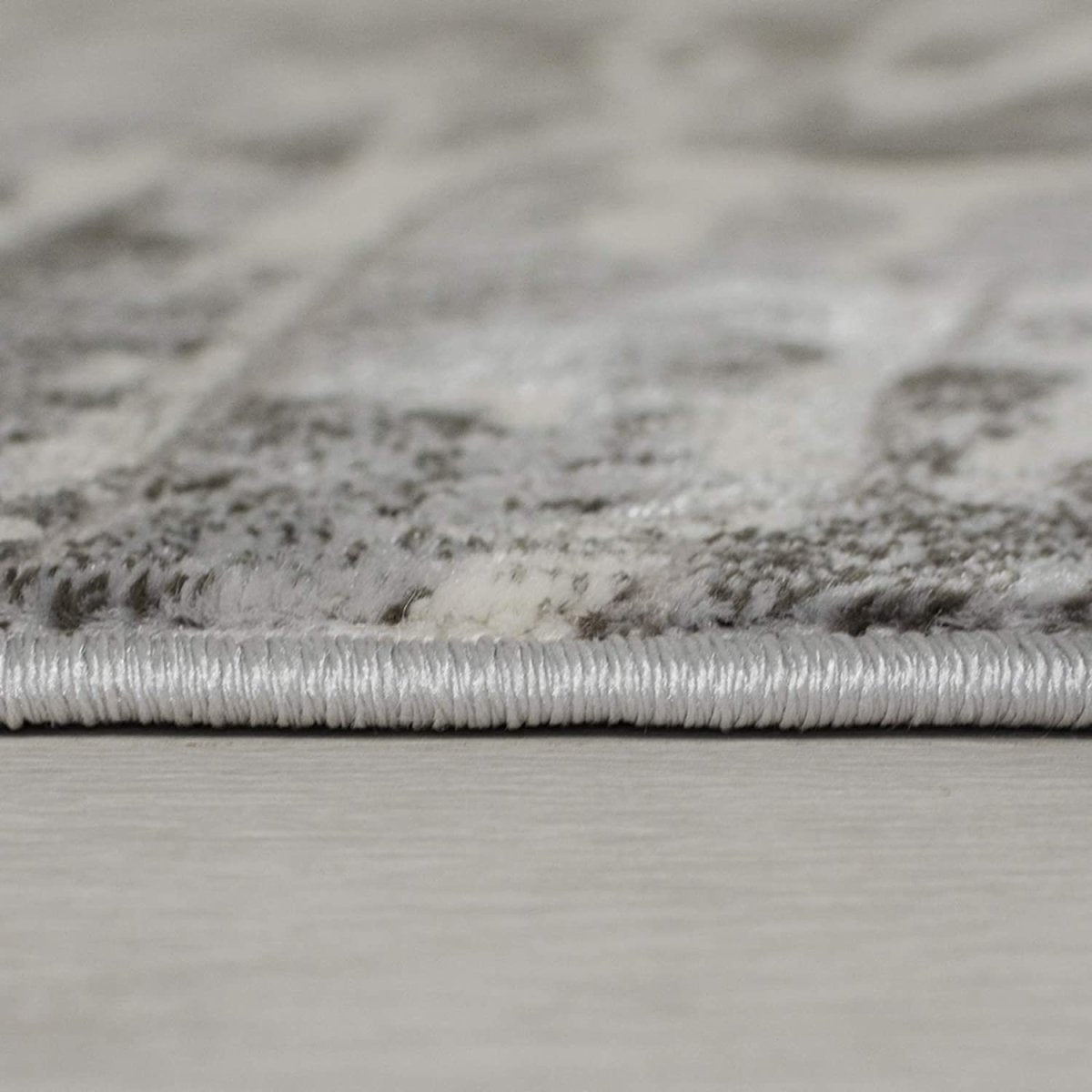 Modern Swirl Rug Abstract Eris Arissa Silver - 47" x 67" - Bonnypack