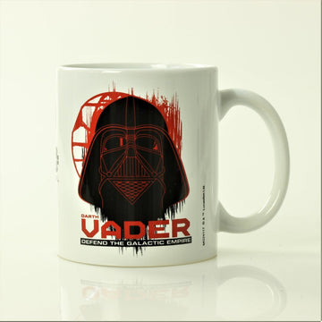 Official Star Wars Logo Darth Vader Tea Coffee White Mug Large 11OZ