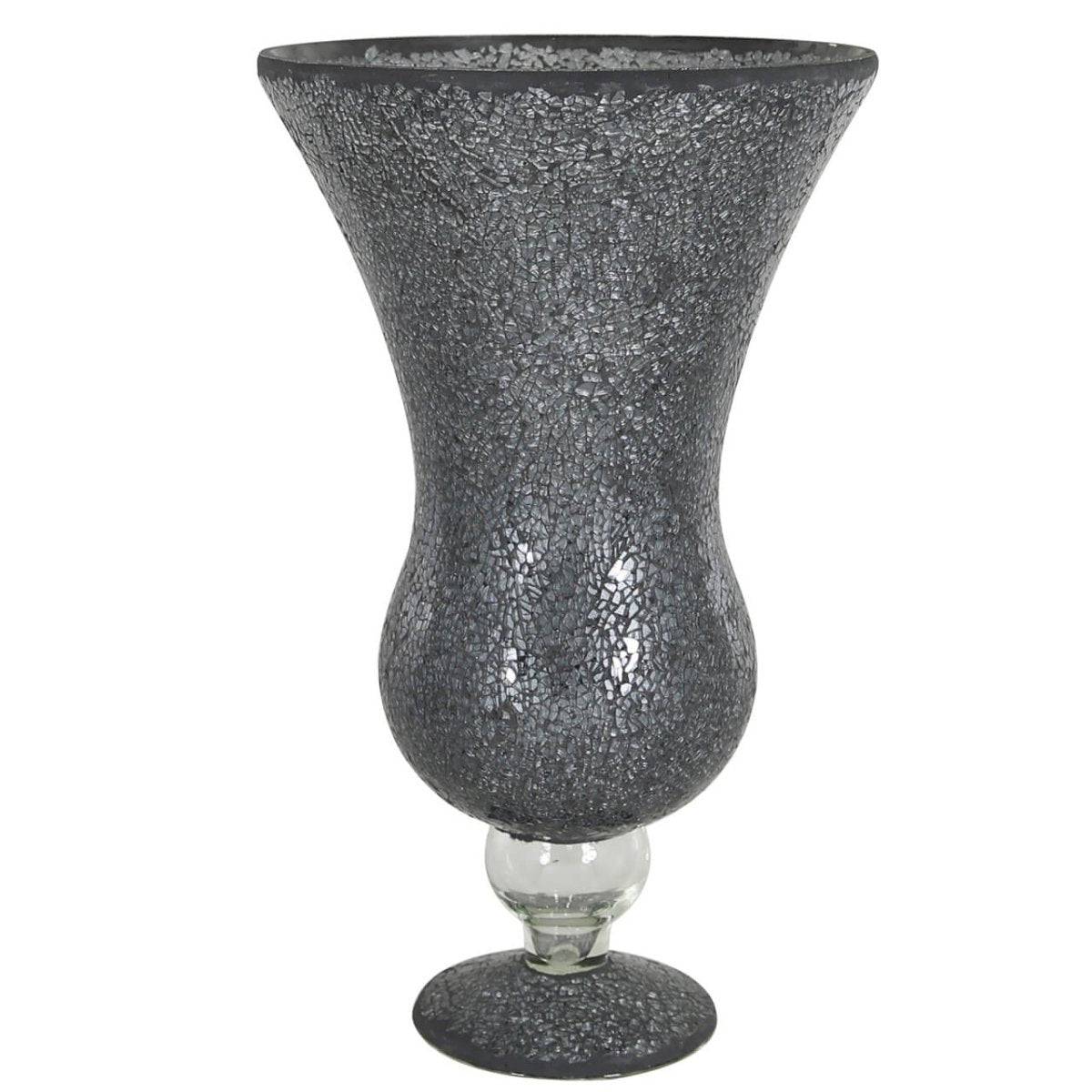 Pewter Mosaic Fluted Vase - Bonnypack