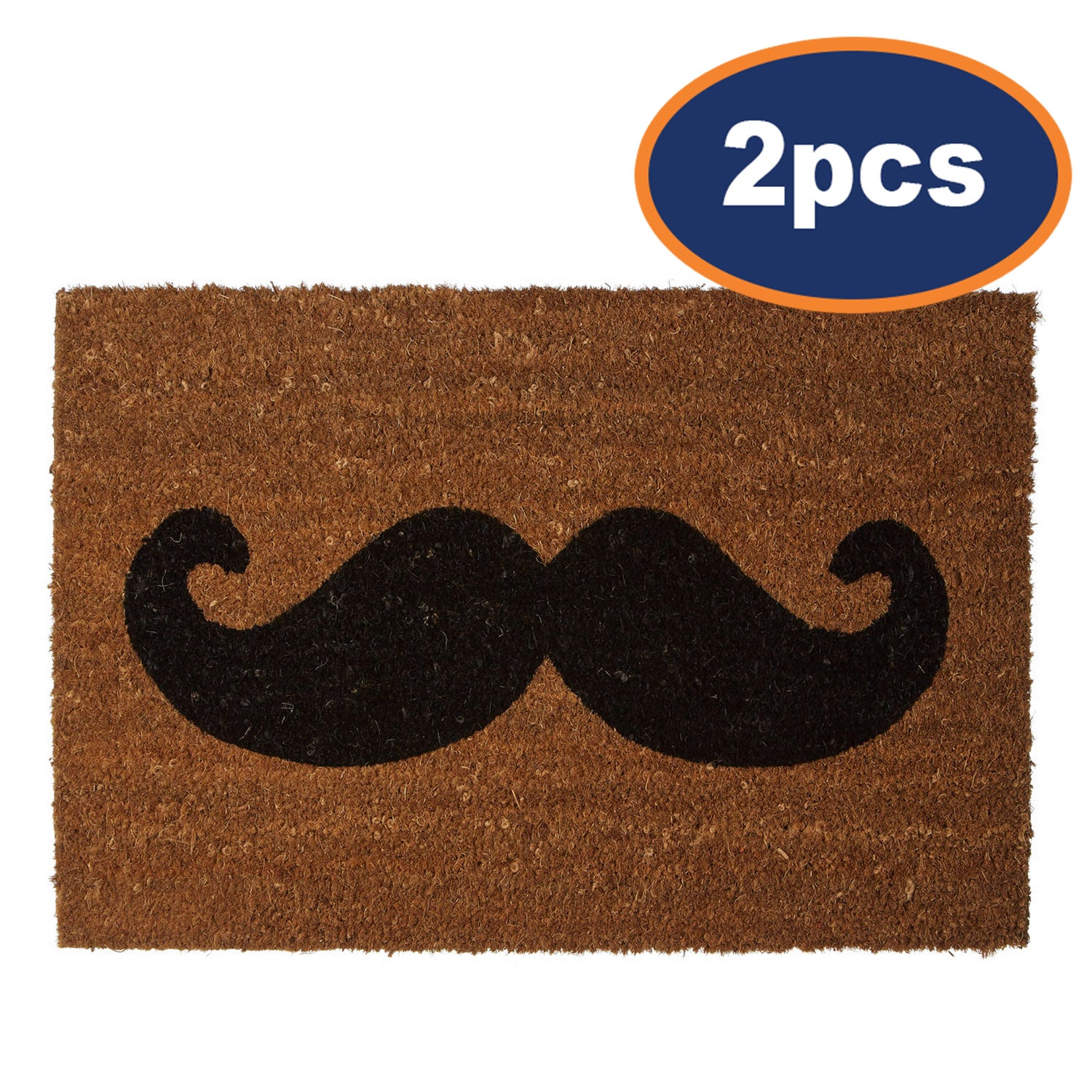 2pcs Moustache Non Slip Door Mat