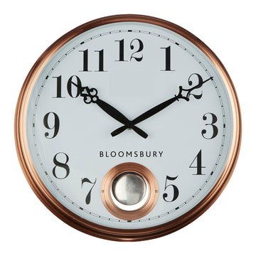 Copper Finish Bloomsbury Wall Hanging Clock