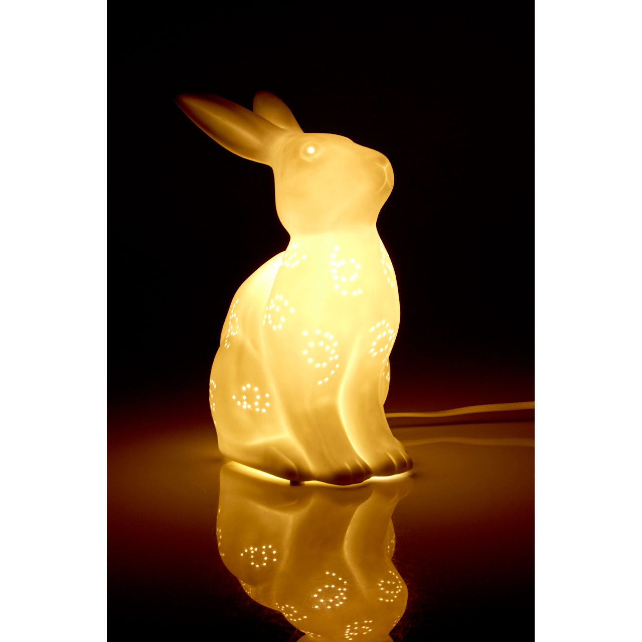 Kids White Porcelain Rabbit Night Light - Bonnypack