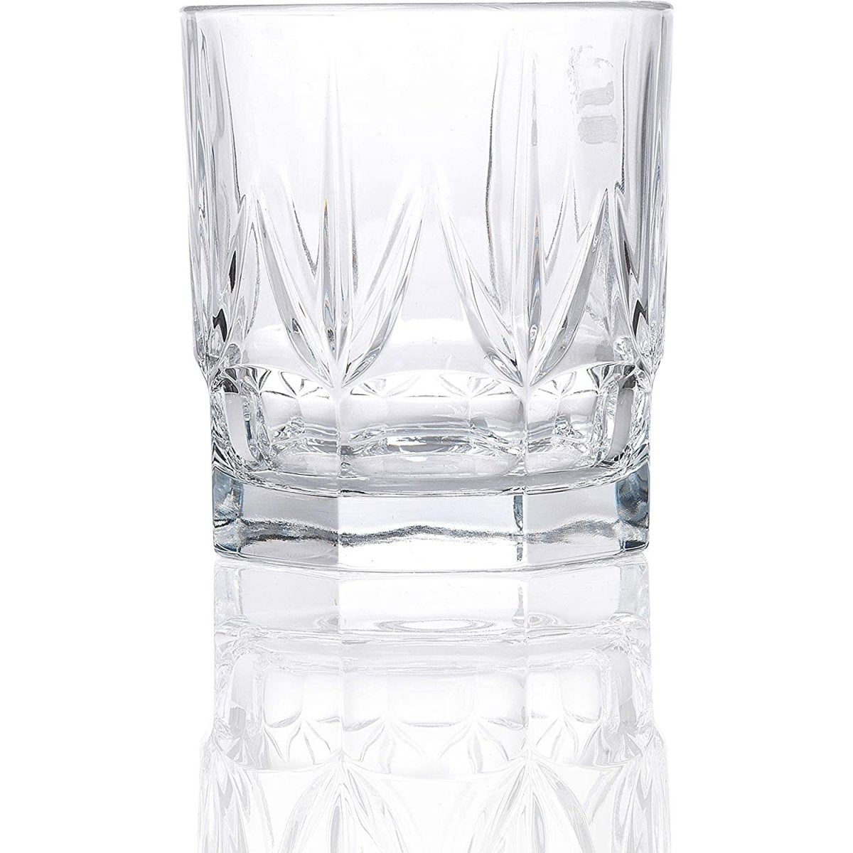 RCR Chic Luxion Set of 6 Crystal 430ml Short Tumbler Glasses - Bonnypack