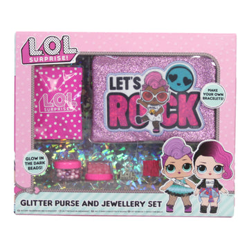 L.O.L. Surprise Glitter Purse and Jewellery Set