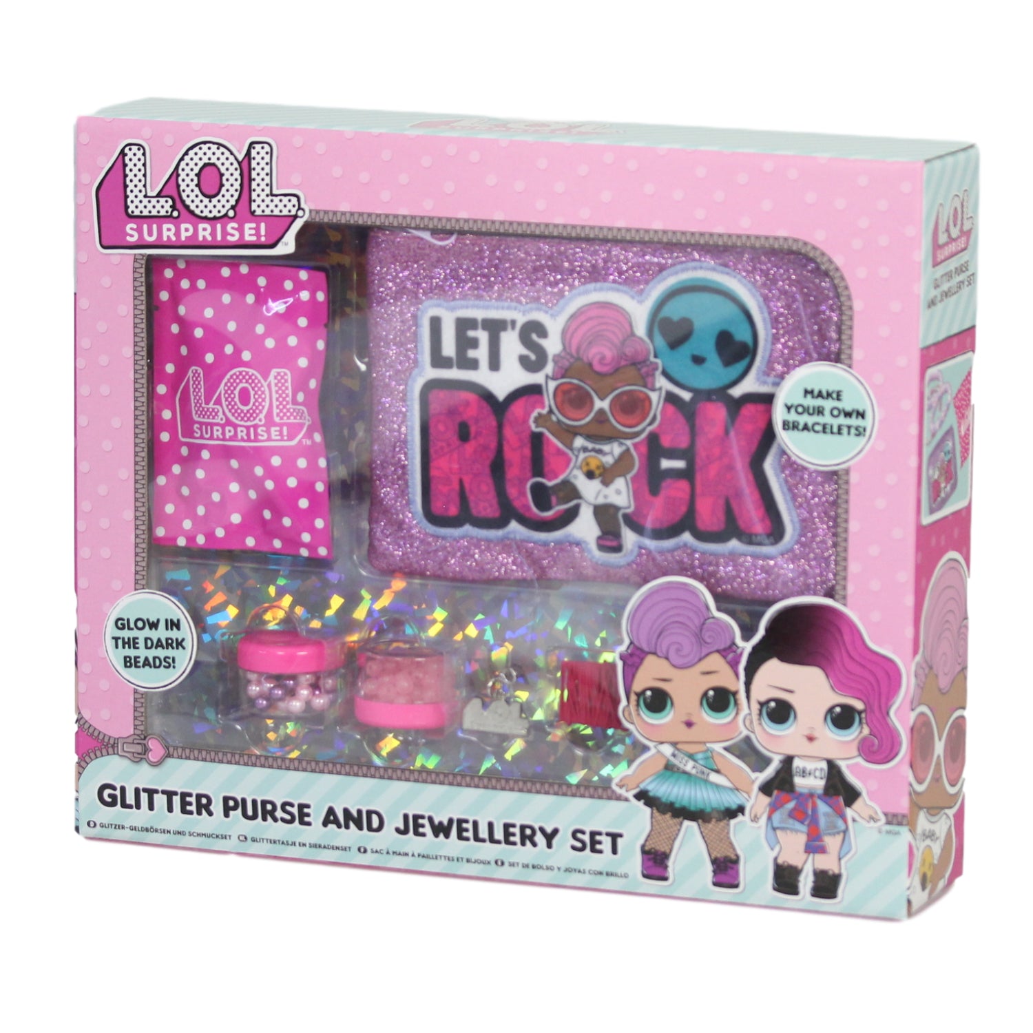 L.O.L. Surprise Glitter Purse and Jewellery Set - Bonnypack