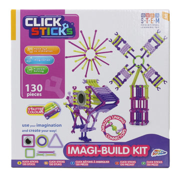 Click Sticks Glittery Colour Effect Modelling Kids Set