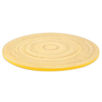 Round Placemat 33cm Custard