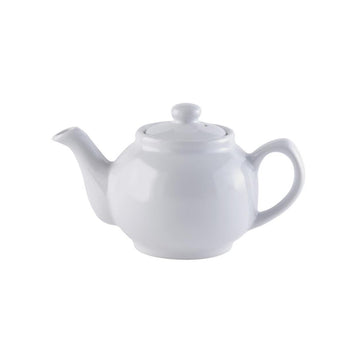White Porcelain Green Tea Coffee 2 Cup Teapot Serving Set