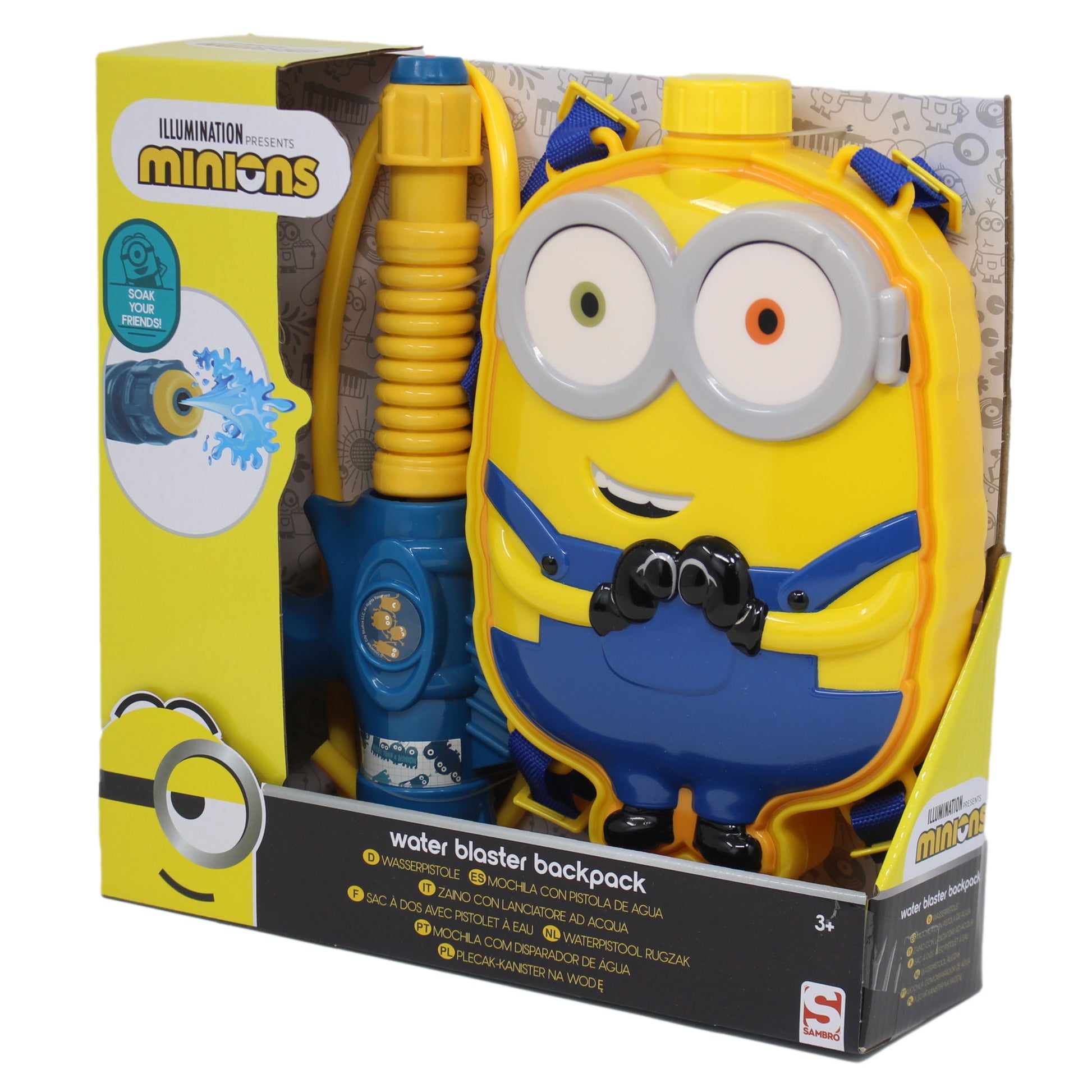Minions Water Blaster Backpack Kids Outdoor Toy - Bonnypack