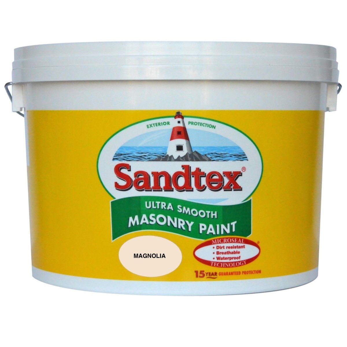 Sandtex Ultra Smooth Masonry Paint - 10L Magnolia - Bonnypack