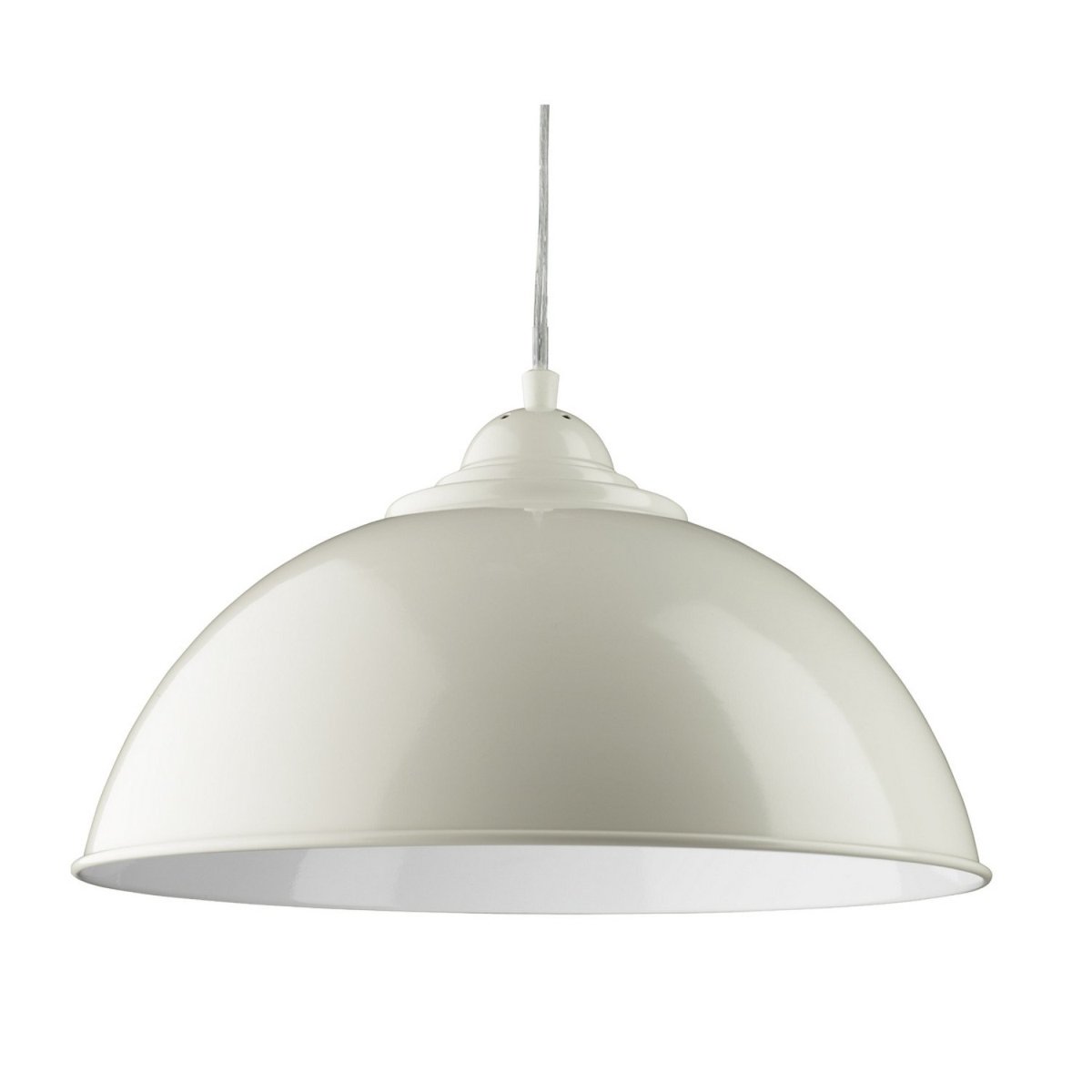 Sanford Cream Half Dome Ceiling Pendant Light - Bonnypack