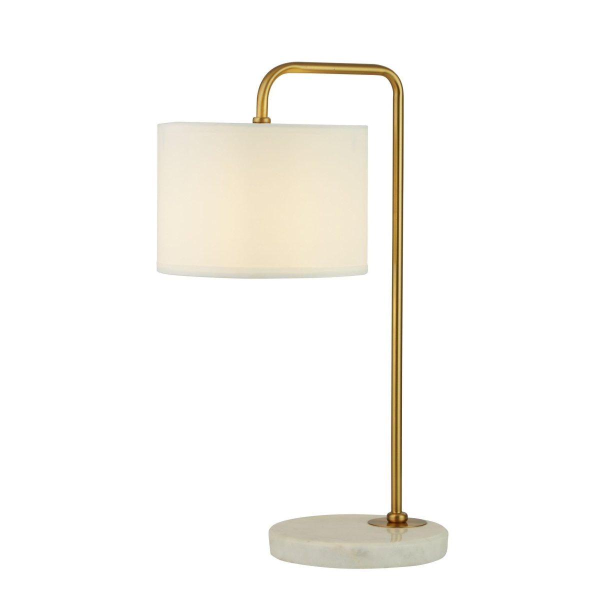 Searchlight Hangman Gold Table Lamp With White Marble Base - Bonnypack
