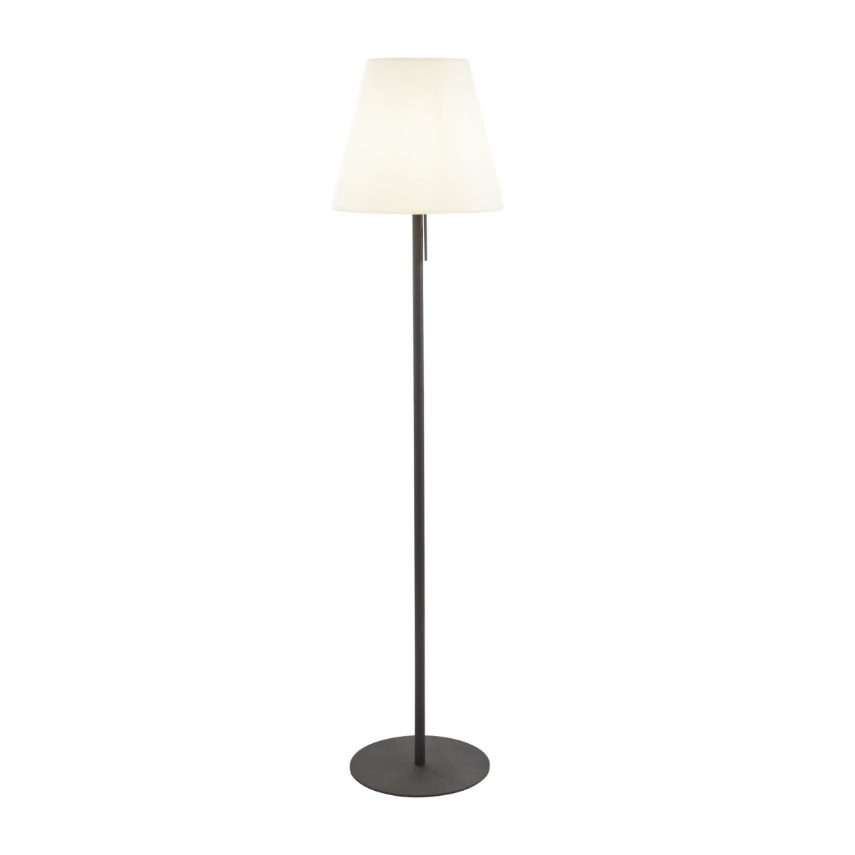 Searchlight LED Outdoor Floor Lamp Dark Grey White Pc Tapered Shade - Bonnypack