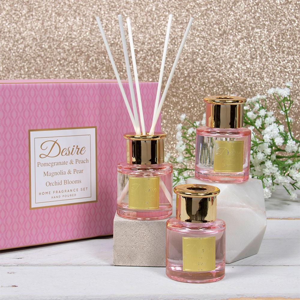 Set of 3 Pomegranate Peach Magnolia Pear Orchid Diffuser - Bonnypack