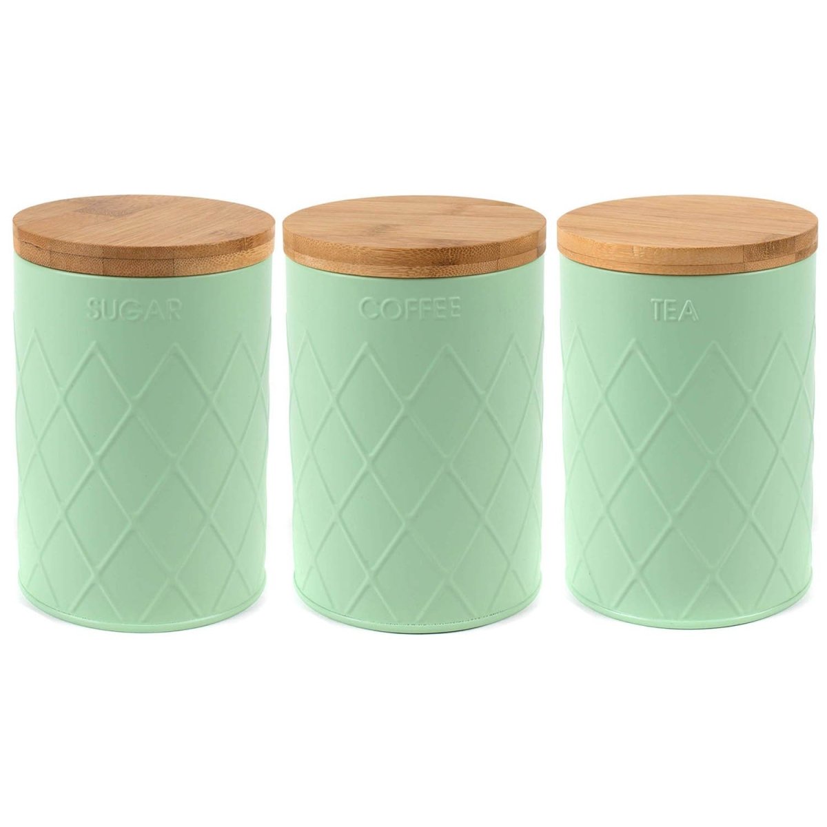 Set Of 3 Salter Coffee Sugar Tea Canisters - Bonnypack