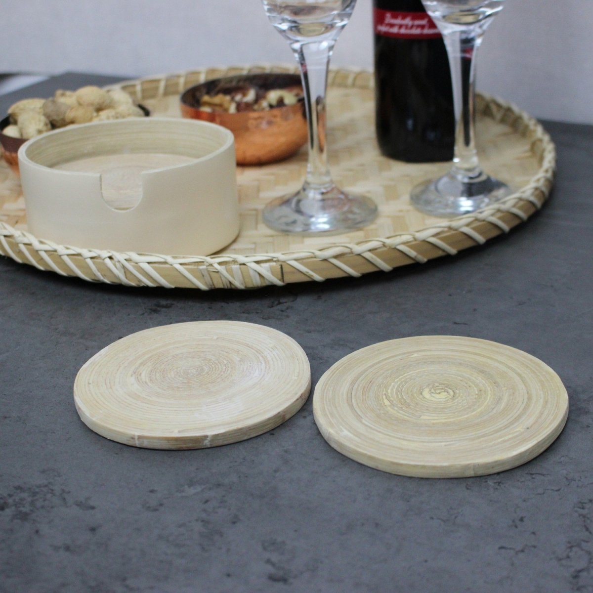 Set of 6 Cream Coaster - Bonnypack