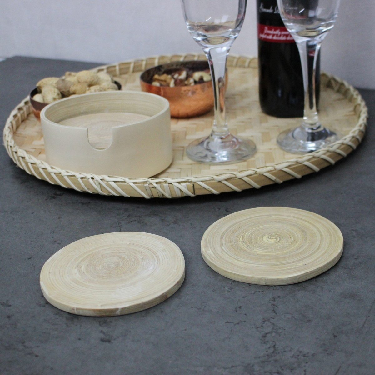 Set of 6 Cream Coaster - Bonnypack