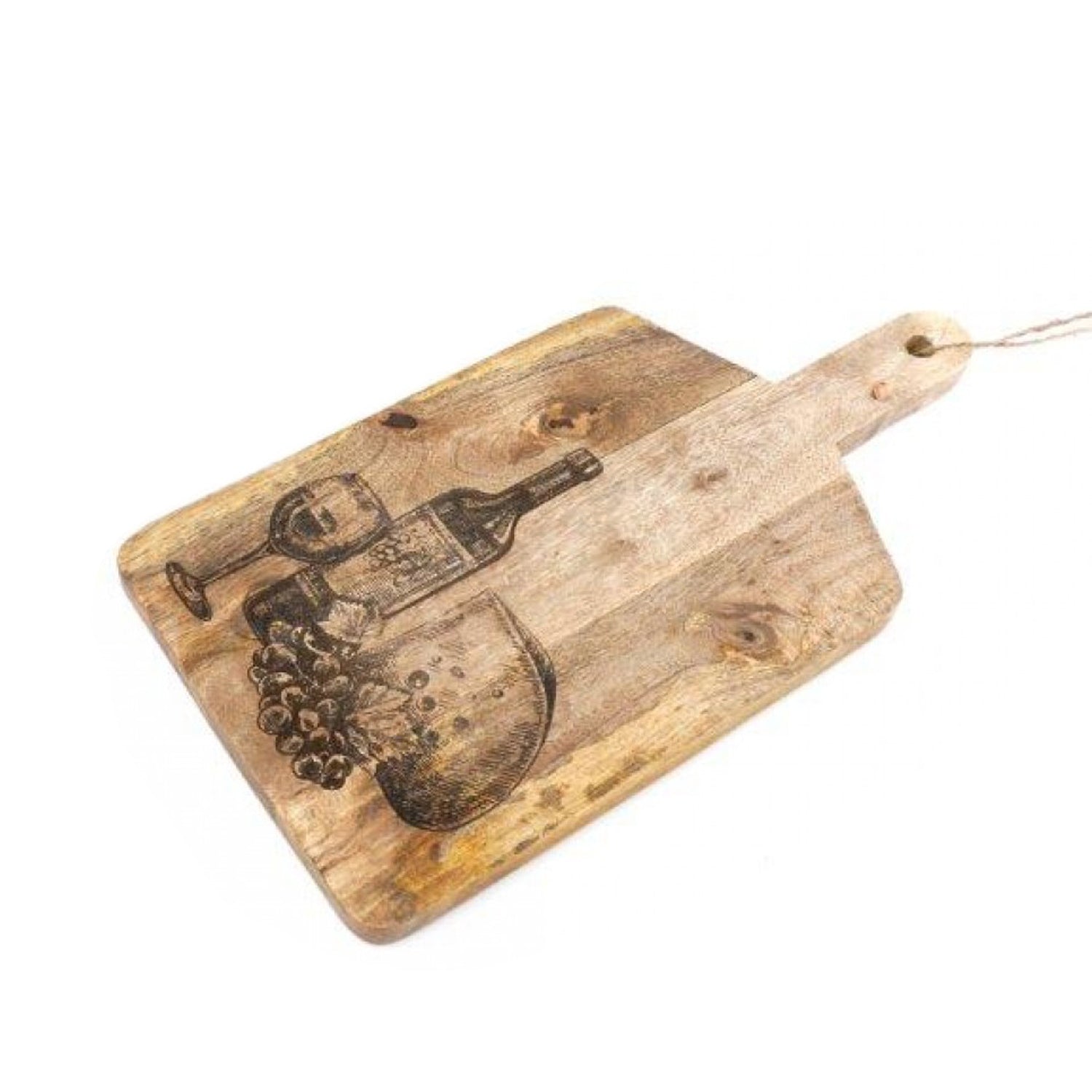 Wine Etched Wooden Chopping Board