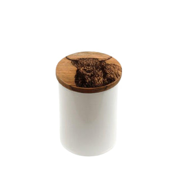 Highland Cow Small Canister