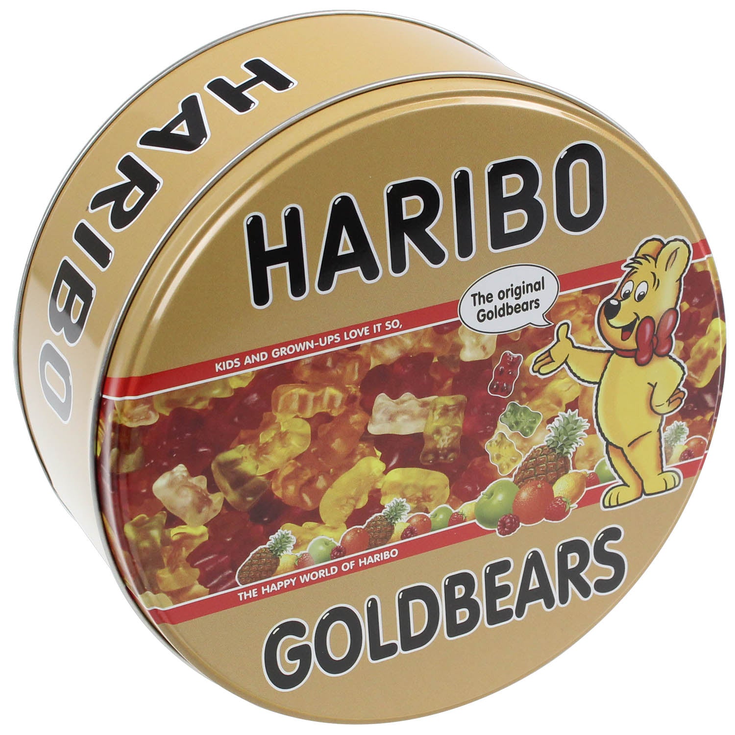 Haribo Goldbears Gold Round Storage Tin