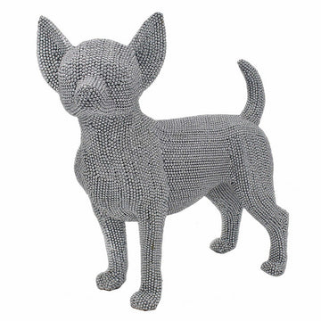 Silver Art Diamante Standing Chihuahua Figurine Ornament