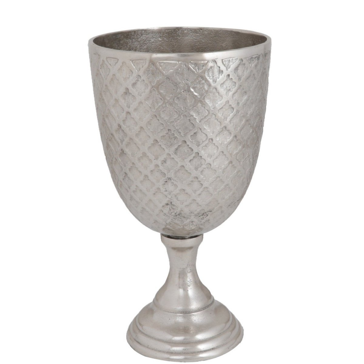 Silver Patterned Urn Vase (26Cm) - Bonnypack