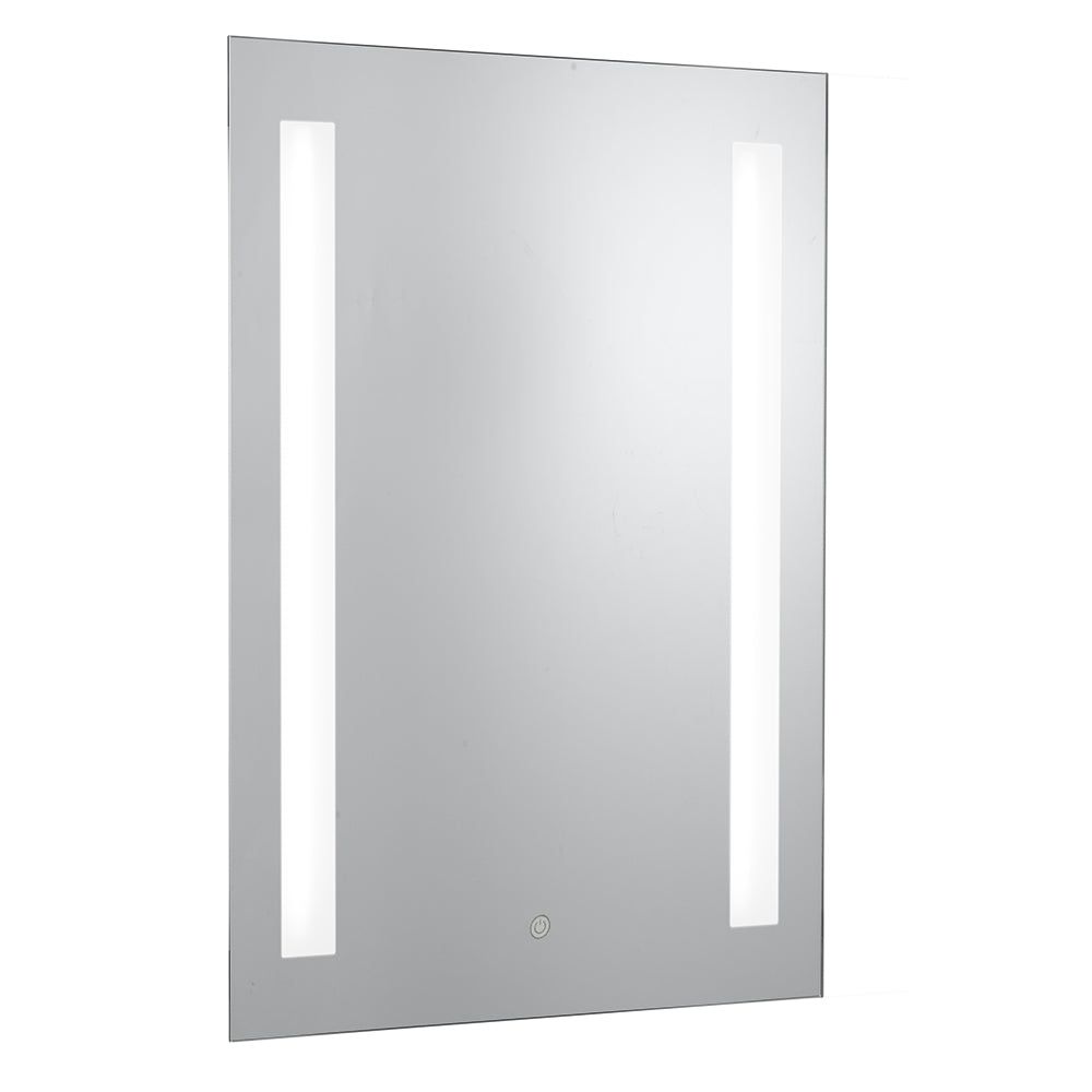 2 Lights Silver Bathroom Mirror Touch Sensor Socket Wall Fitting