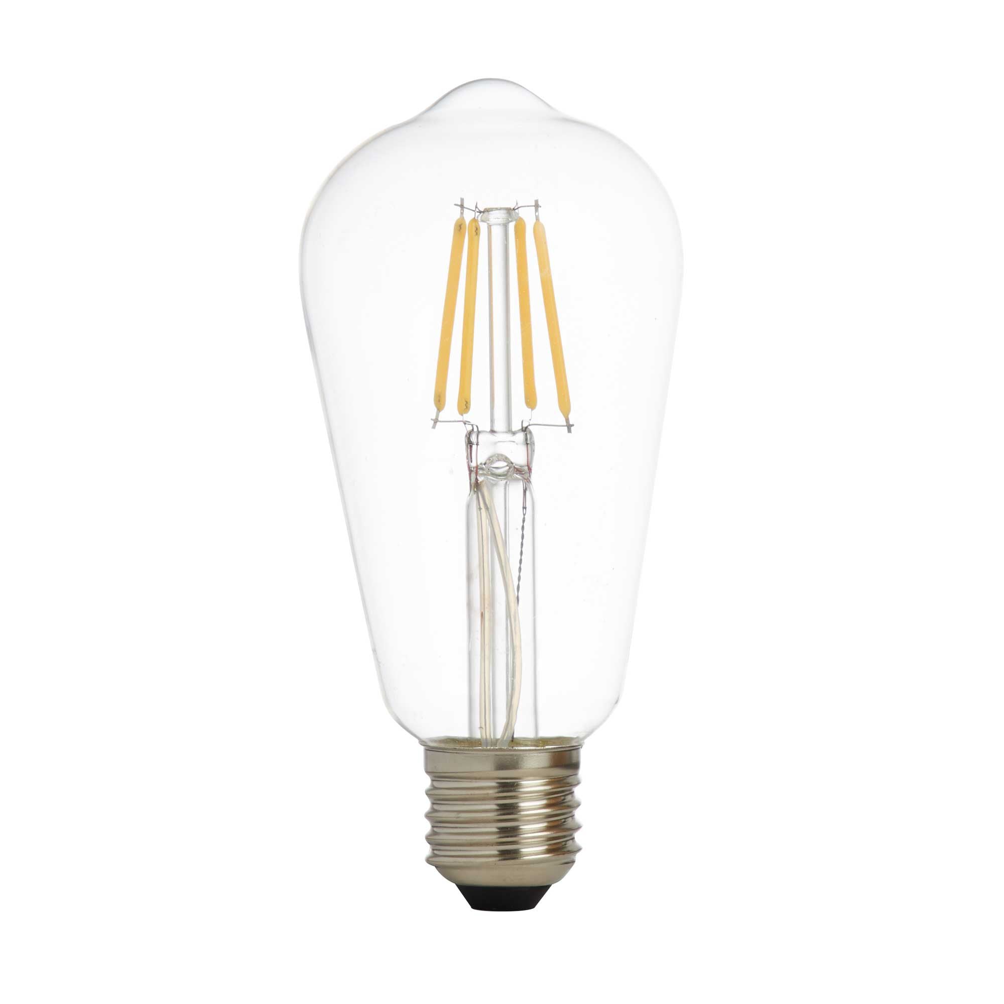 5 Dimmable Led Filament Squirrel Lamp Clear Glass E27 6W 600Lm 2700K