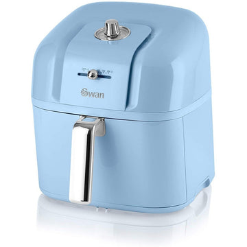 Swan Retro 6 Litre Blue Manual Air Fryer