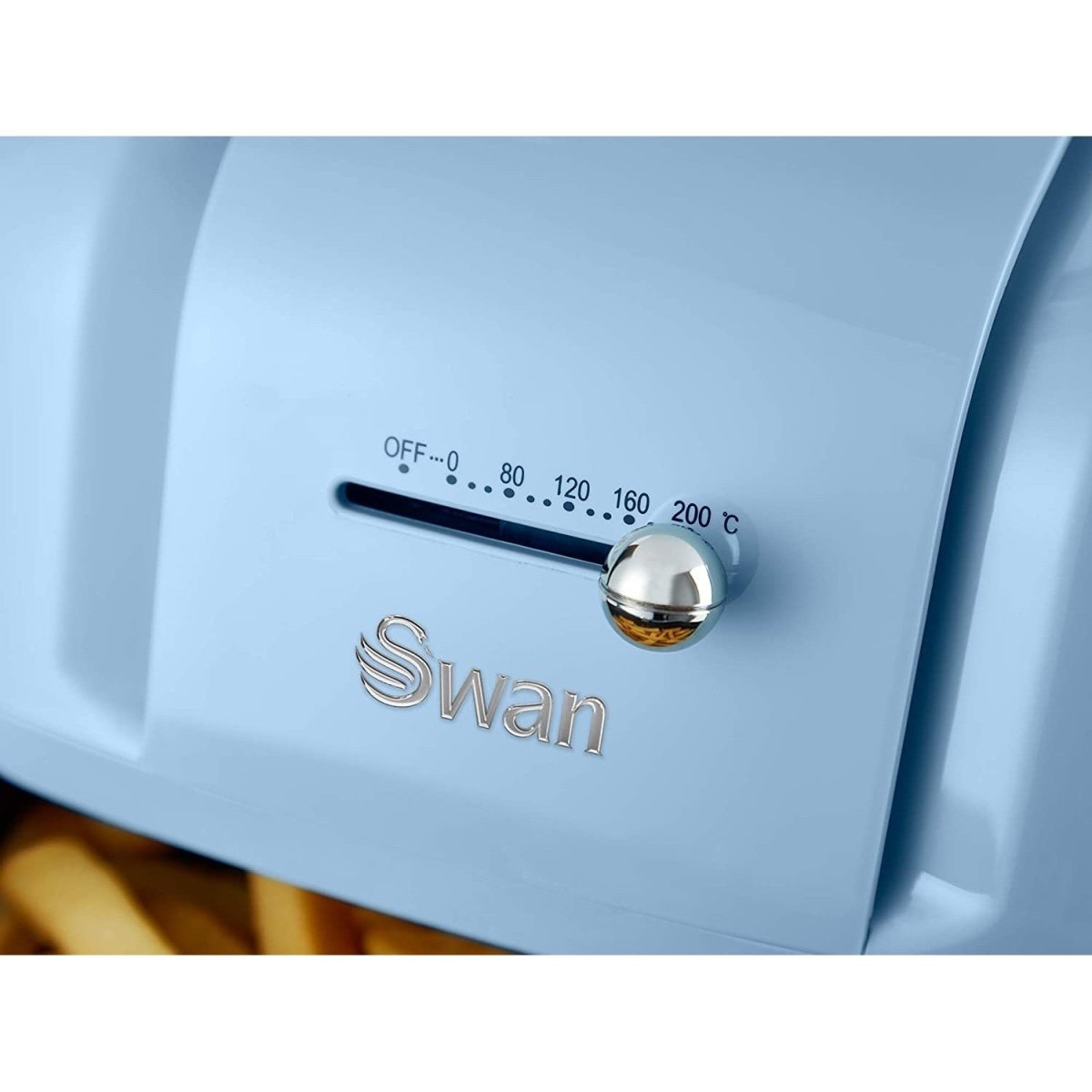 Swan Retro 6 Litre Blue Manual Air Fryer - Bonnypack