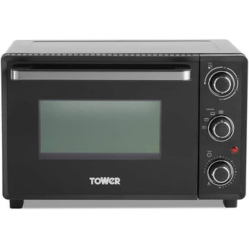 Tower 23 Litre Black with Silver Accents Mini Oven