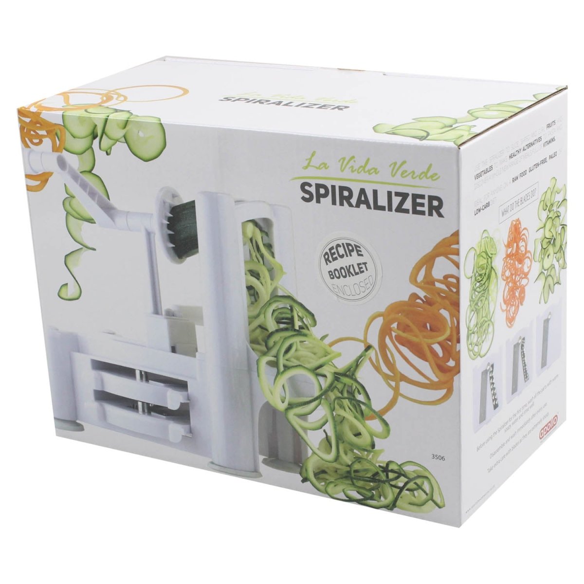 Triple Bladed Spiralizer Manual Slicer Cutting Chopping - Bonnypack