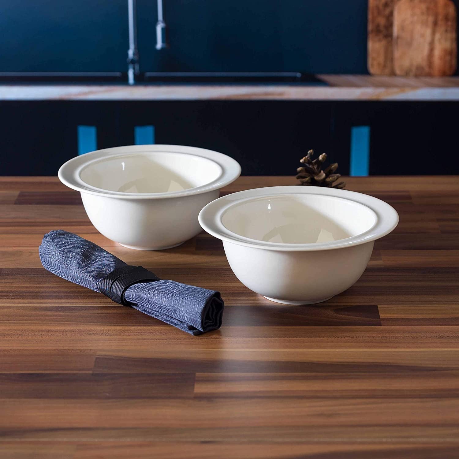 Alessi La Bella Tavola Set of 2 Porcelain Cereal Bowls