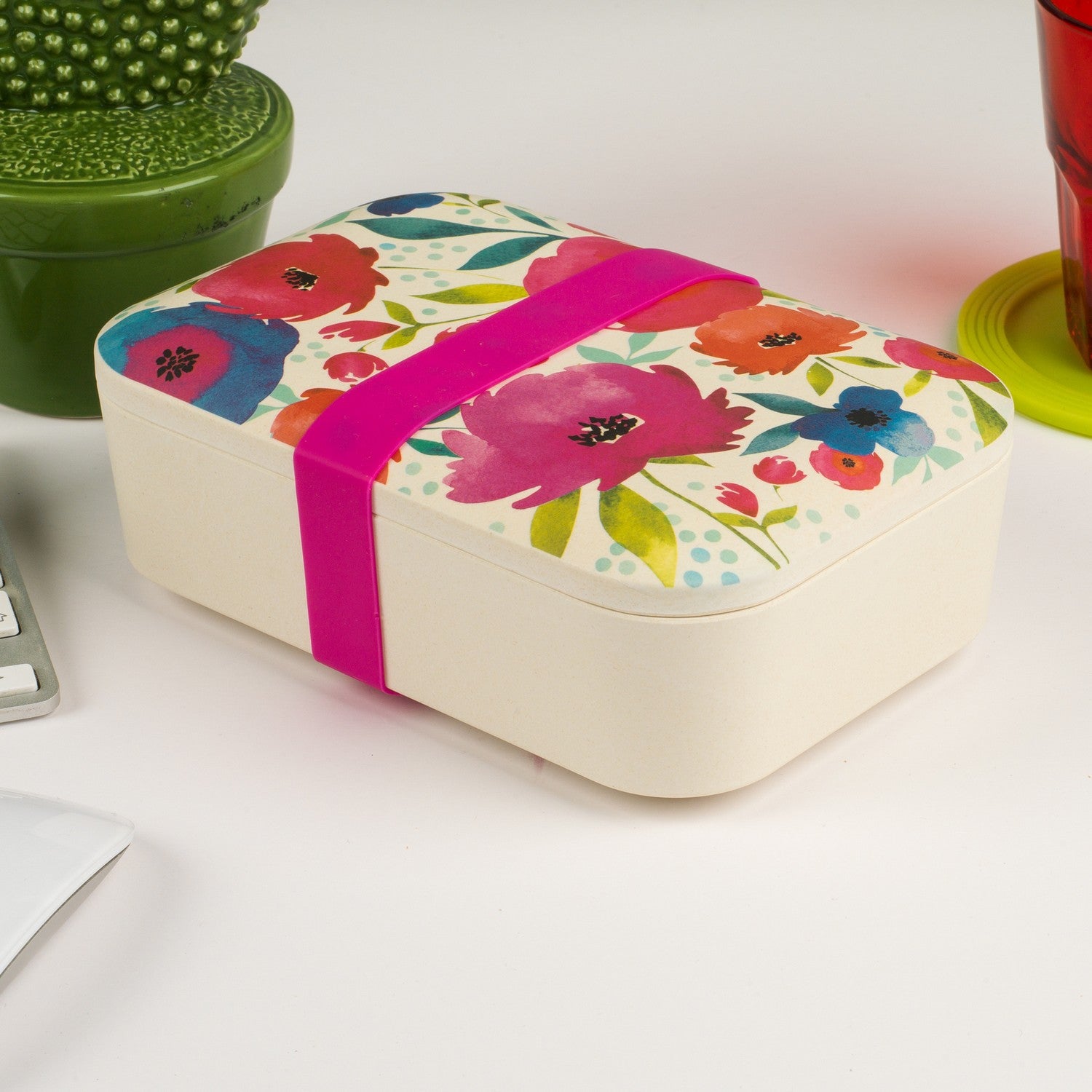 Posy Flowers Design Bamboo Eco Lunch Box - Bonnypack