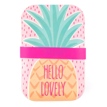 Hello Lovely Pineapple Bamboo Eco Lunch Box