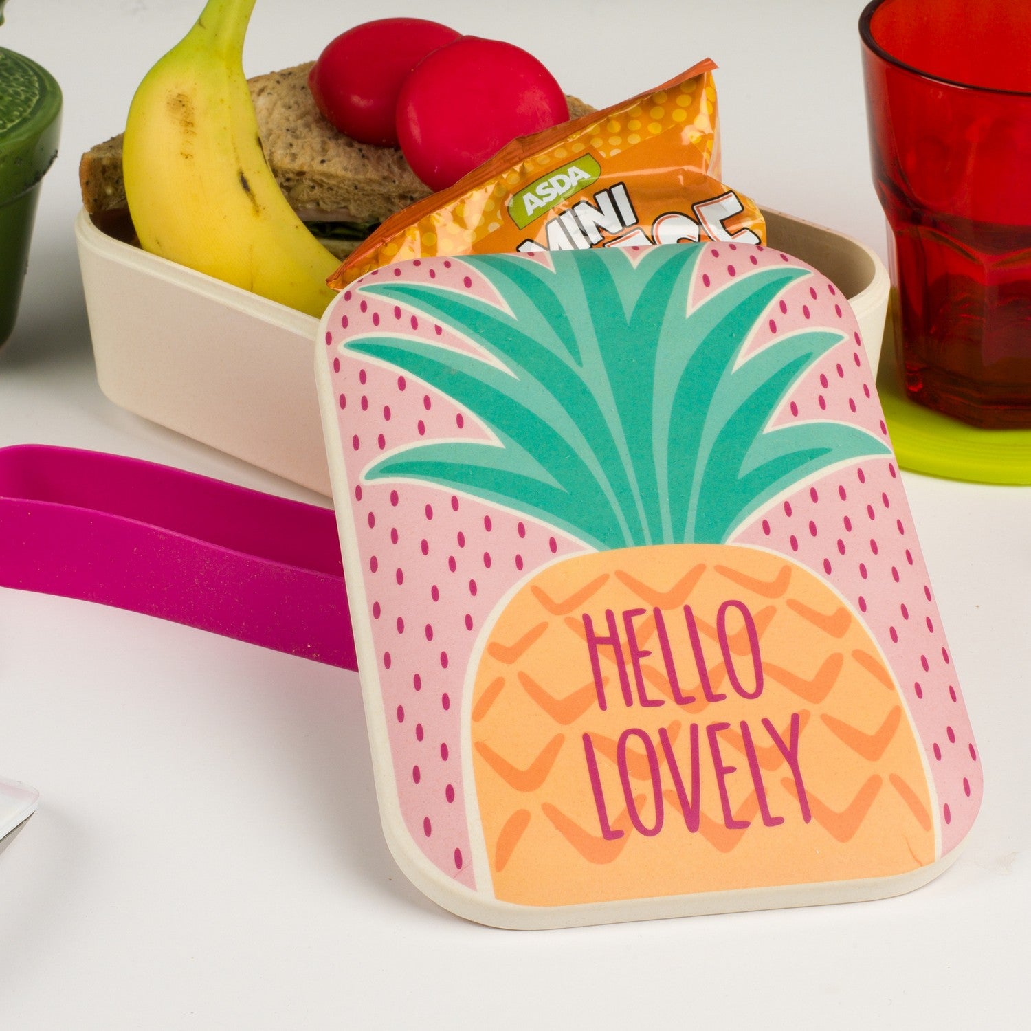 Hello Lovely Pineapple Bamboo Eco Lunch Box - Bonnypack