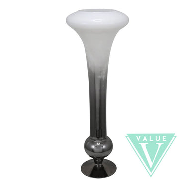 Value White & Smoked Glass Vase - Bonnypack