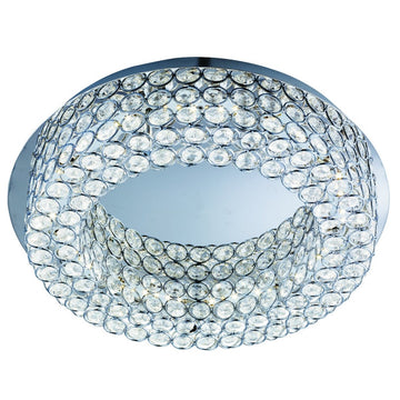 Vesta Chrome 54 LED Ceiling Flush Light