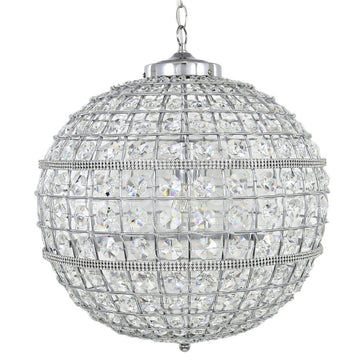 Vienna Large Clear Cut Glass Ceiling Light