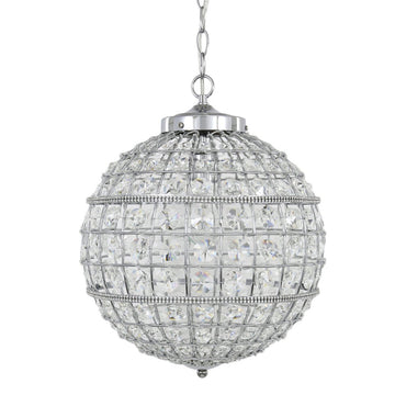 Vienna Small Clear Cut Glass Ceiling Light