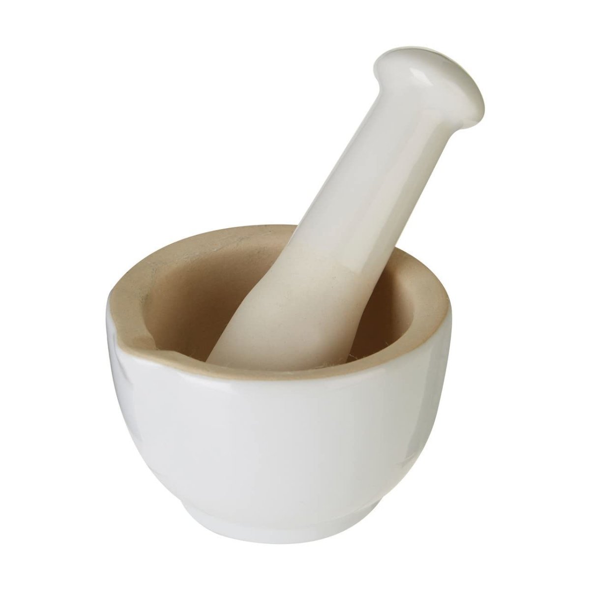 White Finish Kitchen Pestle and Mortar Set - Bonnypack