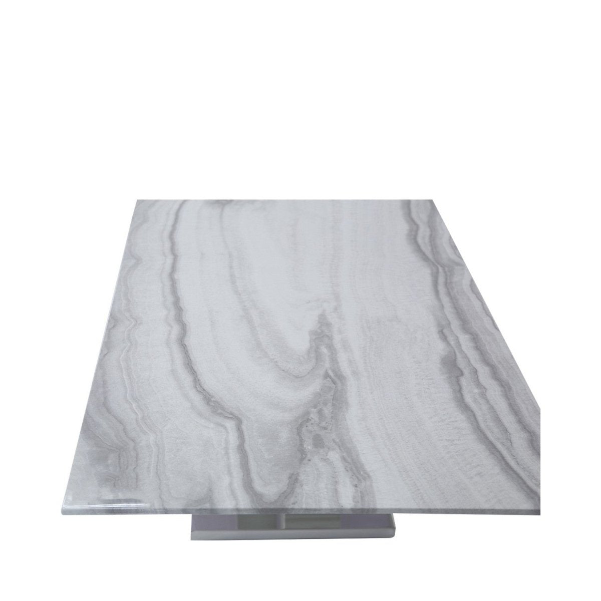 White Marble Effect Geometric Coffee Table - Bonnypack