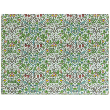 William Morris Blackthorn Tempered Glass Chopping Board