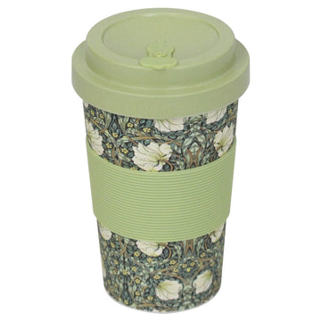 William Morris Pimpernel 350ml Reusable Bamboo Travel Mug